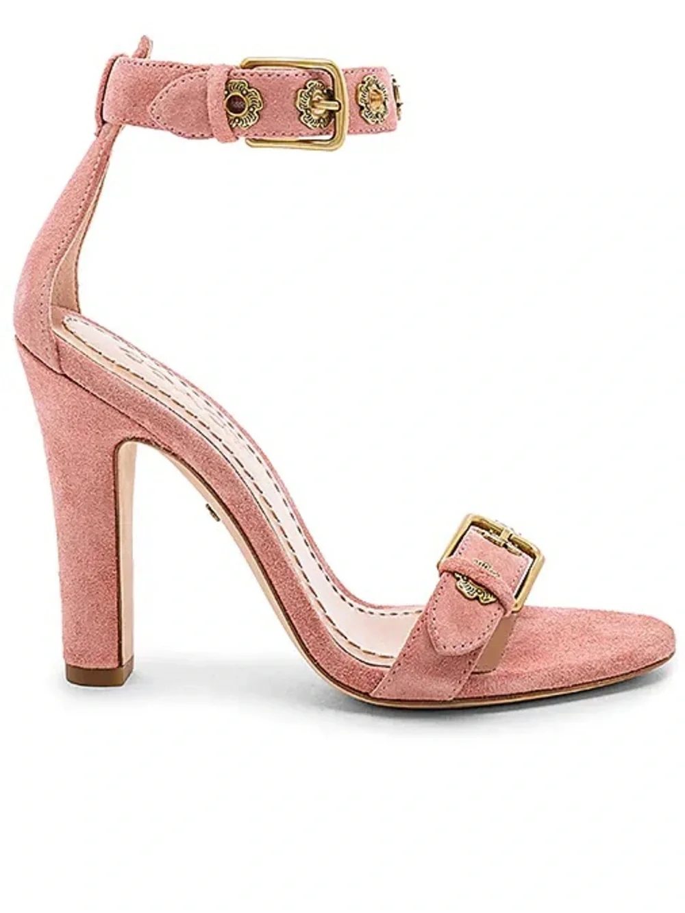 Coach Elizabeth Pink Suede Heel - Picture 7 of 7